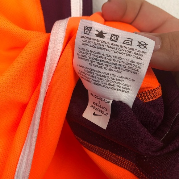 NIKE Dri Fit Neon Razorback Athletic Tank Top Size Small - Picture 10 of 11